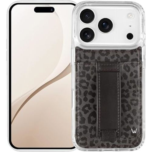 Walli Cases Wallet Phone Case for iPhone 17 Pro Max, Card Holder Kickstand | This Wallet Case Snugly Holds Two Cards, While the Adjustable Kickstand Enables Hands Free Viewing at Multiple Angles Daily