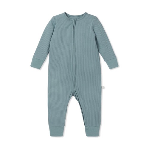 Rib Fitted One-Piece Romper