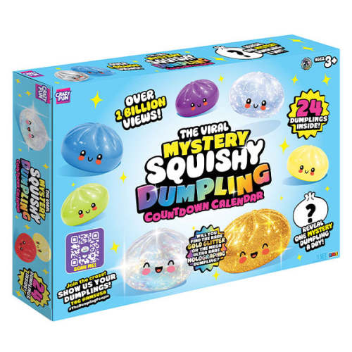 RMS® Mystery Dumpling Bao Bun Fidget Squishy 24-Day Countdown Calendar (24pc)