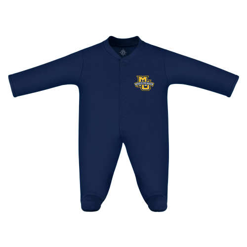 Marquette Golden Eagles Footed Romper | College Baby