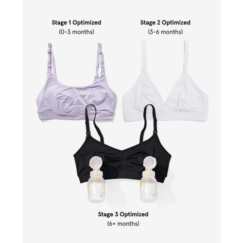 Stages of Breastfeeding 3-Pack | A Bra for Every Stage of Breastfeeding – Bodily- (Size Small)