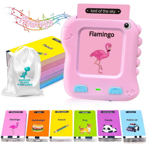Adofi Talking Flash Cards Learning Toys for 1-6 Year Olds, Educational Interactive Flashcard Toy, Preschool Montessori Toys