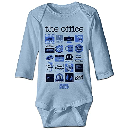 DOQOSESHY Office Quotes Funny Baby Climbing Bodysuit Infant Birth Announcement Bodysuit