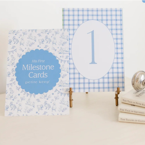 First Year Milestone Cards & Stand | Petite Keep
