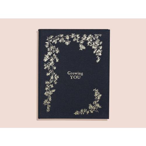 Growing You Pregnancy Journal: Linen Keepsake Memory Book