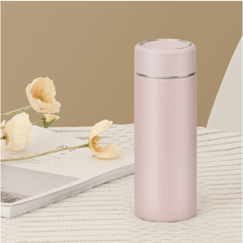 EGYMEN Stainless Steel Insulated Cup, 9 Oz Mini Thermal Cup, Compact Portable Small Water Bottle, High-Quality Vacuum Flask, for Hot and Cold Drinks(Pink)