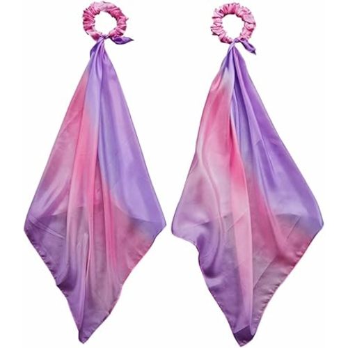 Sarah's Silks Wrist Streamers | 100% Silk Montessori and Waldorf Toys | Rhythm Ribbons for Dance, Imaginative, and Pretend Play | Includes 2 Pieces (Blossom)
