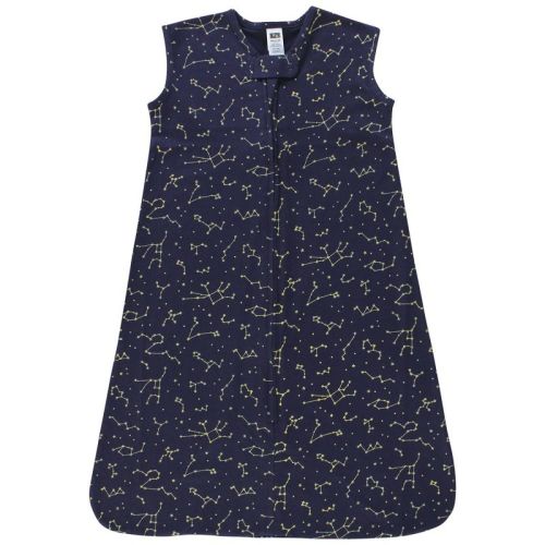 Hudson Baby Cotton Sleeveless Wearable Sleeping Bag, Sack, Blanket, Navy Constellation