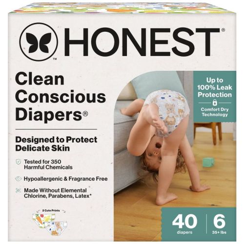The Honest Company Clean Conscious Disposable Diapers - (Select Size and Pattern)