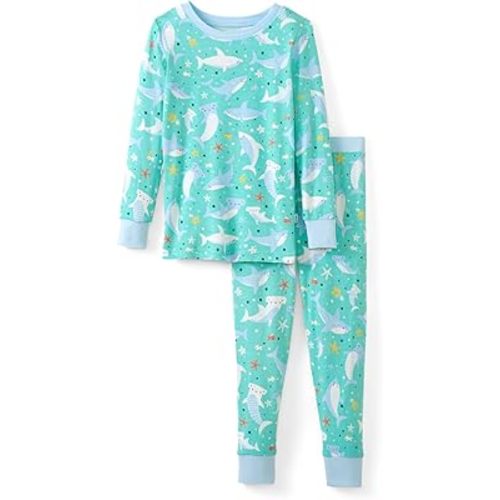 Little Sleepies Two-Piece Pajama Set for Boys & Girls, Soft Viscose from Bamboo Toddler Pajamas for Kids, Family Matching PJs