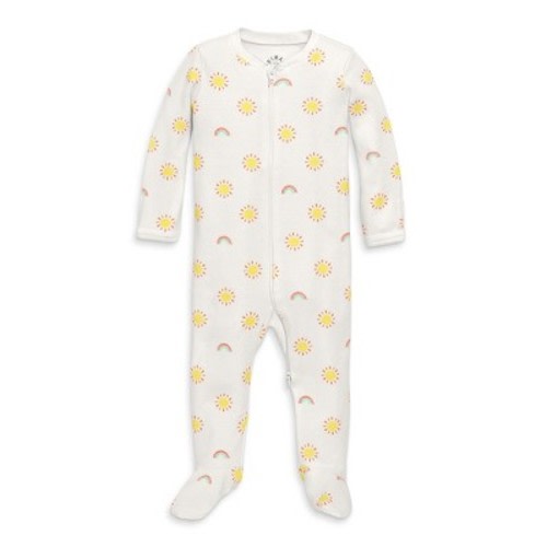 Primary Baby Organic Zip Footie In Sunny Day Size 3-6 Months