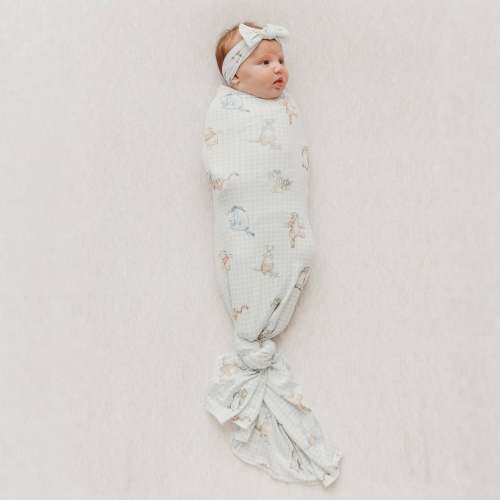 Knit Swaddle Blanket - Winnie the Pooh and Friends