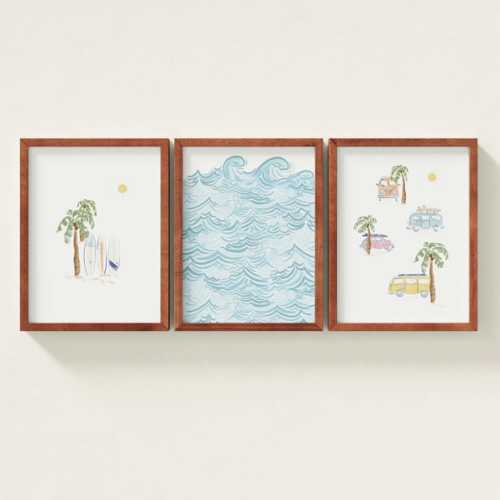 Surf’s Up Framed Wall Art Set