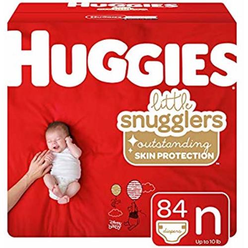 Huggies Little Snugglers Baby Diapers, Size Newborn, 84 Ct - 84 Count (Pack of 1) - Giga Pack