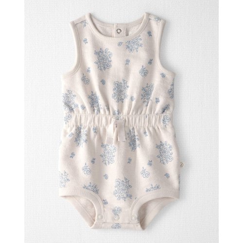 Baby Girl Organic Cotton Romper in Royal Bloom Print - Little Planet | Carter's