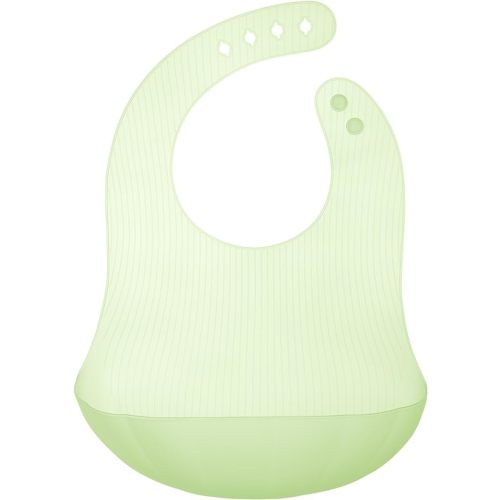 Olababy Fold N Go Silicone Baby Bib w Travel Case | Lightweight Design Eases Pressure Bruising for Infants & Toddlers