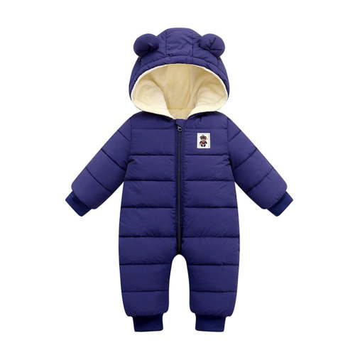 Liyamei Padded Jacket Girls Down Outwear Boys Coat Warm Snowsuit Hooded Jumpsuit Romper Baby Boys Coat&jacket Blue 0-3 Months - Walmart.ca