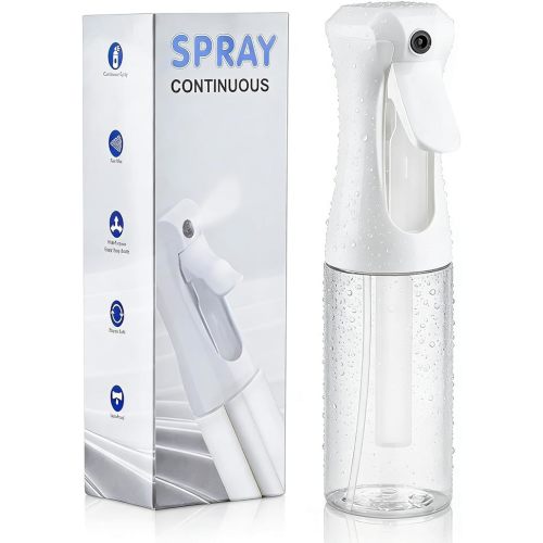 Continuous Spray Bottle, 6.8 OZ Hair Spray Bottles, Ultra-Fine Mister Spray Bottle for Hairstyling, Cleaning, Plants, Pets, Salons, and More (1 Pack)