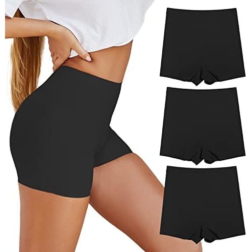 SHARICCA BoyShorts Panties for Women Seamless Soft Boy Shorts Underwear Short Boxer Briefs Anti Chafing Multiple Pack