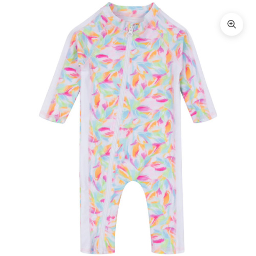 Sunsuit - Long Sleeve Romper Swimsuit | "Petals"
