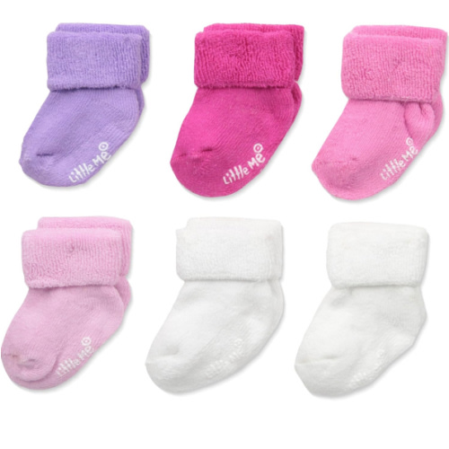 Little Me Baby Girls' 6 Pack Variety Socks