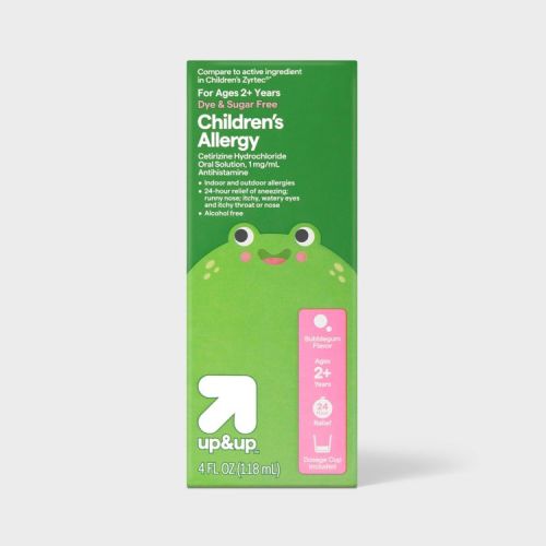 Cetirizine 5mg Allergy Relief Liquid - Bubblegum - 4 fl oz - up&up™: Dye-Free