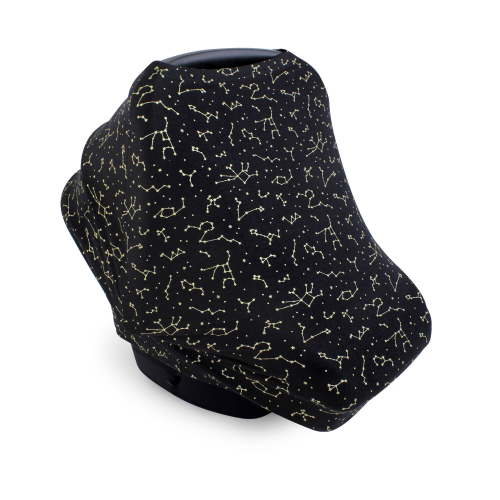 Hudson Baby Unisex Baby Multi-use Car Seat Canopy, Constellation, One Size