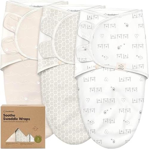 3-Pack Organic Baby Swaddle Sleep Sacks (Bumbly)