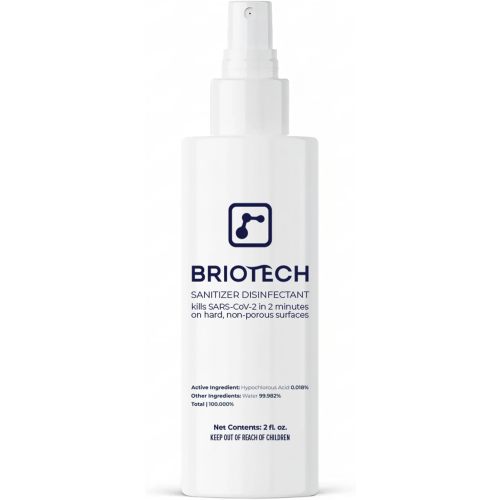 BRIOTECH Sanitizer Disinfectant, Hypochlorous Acid, Refill, 1 Gal
