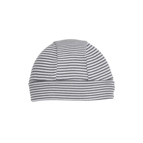 Merino Babies Beanie Grey Stripe
