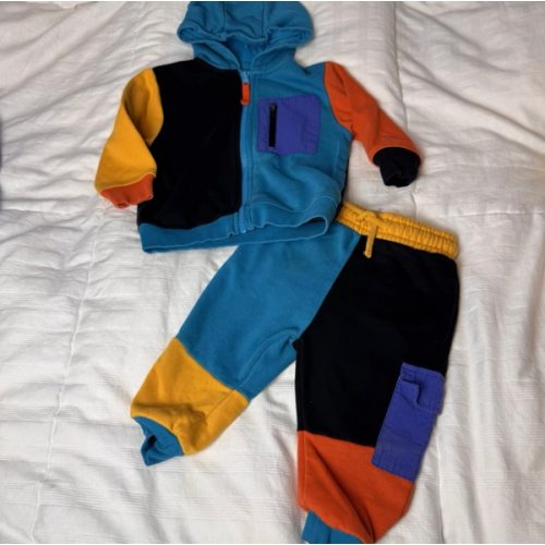 Boys Next 82 Vintage Style Color Block 2 Piece Track Suit 9-12 Months