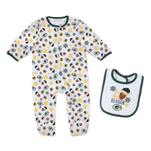Green Bay Packers WEAR Newborn Christmas Set at the Packers Pro Shop