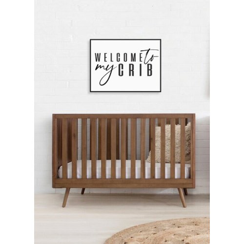 Welcome to my Crib, wall art, nursery decor, digital print, print at home