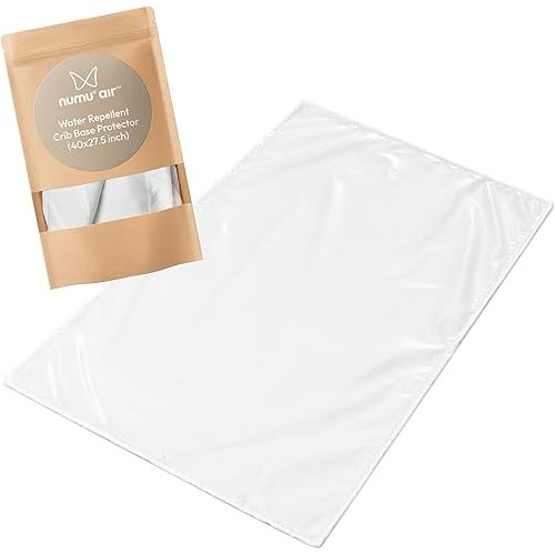 NUMU Water-Repellent Crib Base Protector for NUMU Air Baby Sleep Surface: Goes Underneath Crib Mattress to Collect Liquids; Hygienic, Easy to Clean; Raised Edges Prevent Spills; 40 x 27.5 Inches