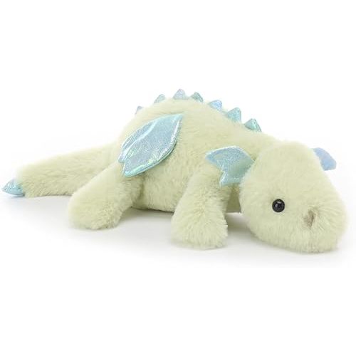 Apricot Lamb Toys Plush Green Lying Dragon Dinosaur Stuffed Animal Soft Cuddly Perfect for Child (Green Dragon,15 Inches)