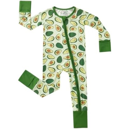 pureborn Baby Infant Boys Girls Zipper Sleeper Snug Fit Viscose from Bamboo Pajamas 0-24 Months