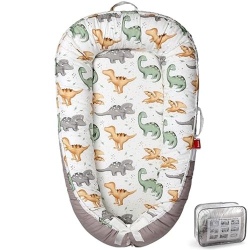 BUTOA Baby Lounger - Breathable & Soft Baby Nest, Portable and Lightweight Tummy Time Lounger for Home and Travel, Ideal Newborn Babies Essentials Baby Shower Gifts