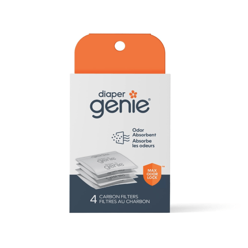Diaper Genie Carbon Filter (4-Pack) | Diaper Pail Odor Eliminator & Deodorizer | Compatible with the Diaper Genie Complete and Expressions Pail