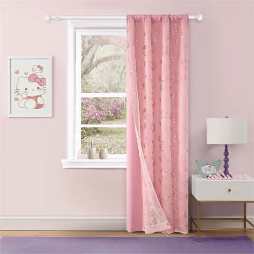 Hello Kitty 38" x 84" 2 Layer Blackout Curtain Panel