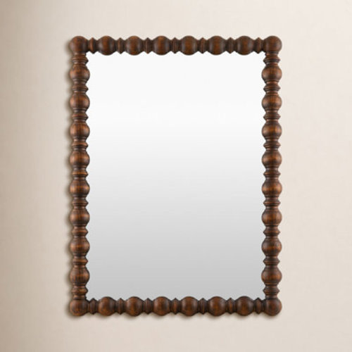 Joss & Main Solid Pine Wood Rectangle Accent Mirror & Reviews | Wayfair