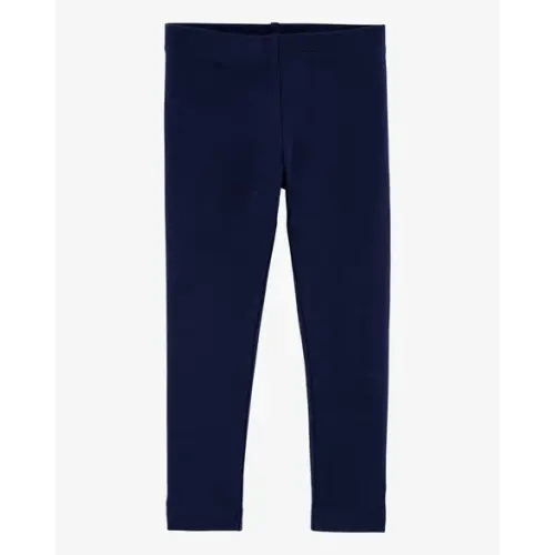 Baby Girl Cotton Stretch Leggings - Navy | Carter's