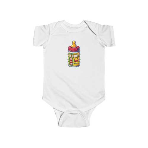Old-Bay Baby Bottle Onesie, Maryland Infant Romper