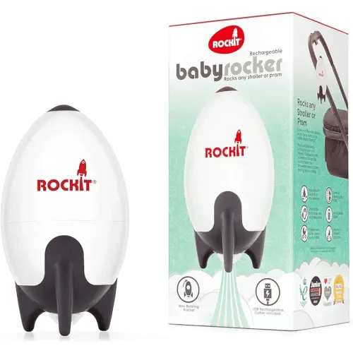 Rockit Baby Rocker USB Rechargeable - Hands-Free Portable Rocker Sleep Aid Soother Gently Rocks Stroller or Buggy - Adjustable Speed 60-Min Timer - Fits Pushchairs & Prams Creates Automatic Bouncer