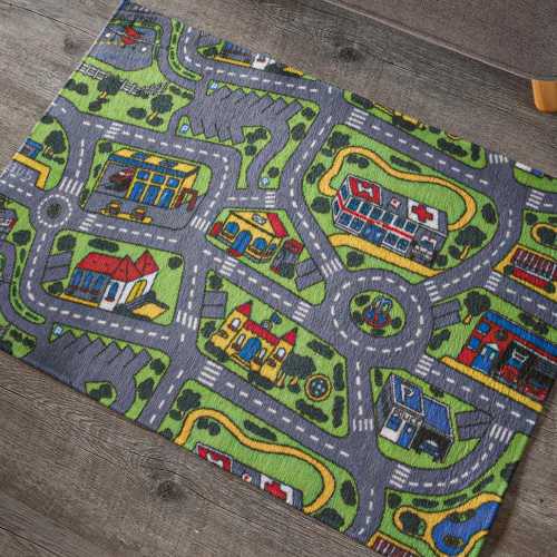 City Carpet Nostalgia Rug, 90s City Carpet, Toy Car Rug, Kids Play Car Mat, 90s 2000s Nostalgia Gift, Children's Car Rug, City Carpet Design
