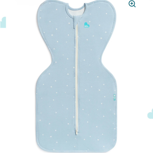 Swaddle Up™ 1.0 TOG Cotton Powder Blue Twinkle