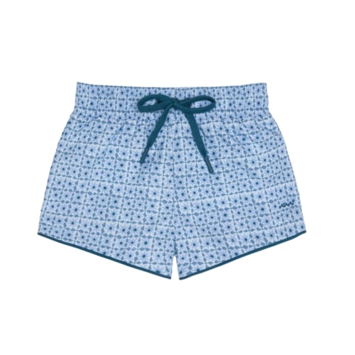 boys azul tile boardie