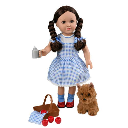 My Life As Wizard of Oz Dorothy Posable 18-inch Doll, Brunette Hair, Brown Eyes