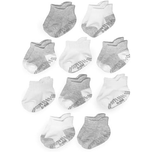 Fruit of the Loom Cotton Grip Socks for Baby and Toddler