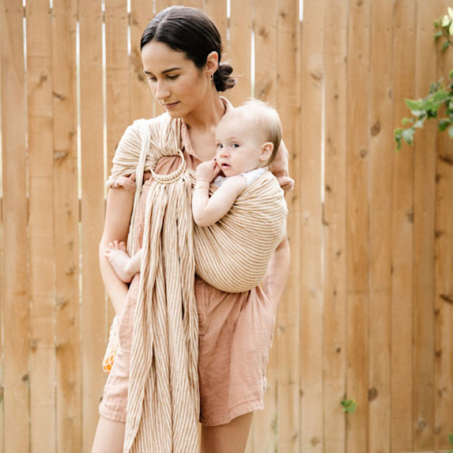 WildBird Linen Ring Sling - Nava, Standard 74\"