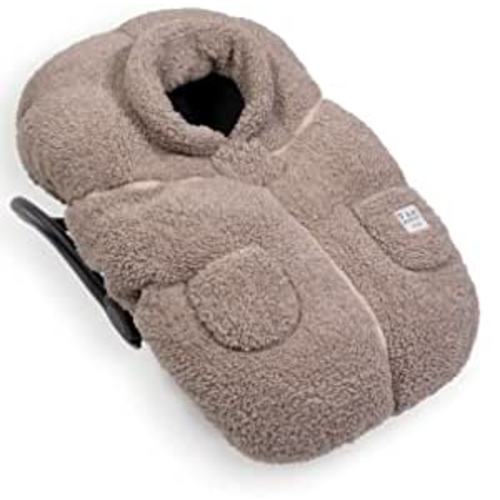7AM Enfant Car Seat Covers - Cocoon Baby Cover for Boys & Girls, Rain & Snow Repellent, Breathable Windproof, Center Zipper, Universal Fit for Infant Car Seat (0-12M) (Oatmeal)